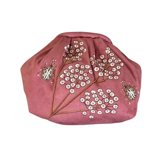 Senna Mini Dusty Pink embroidered handbag